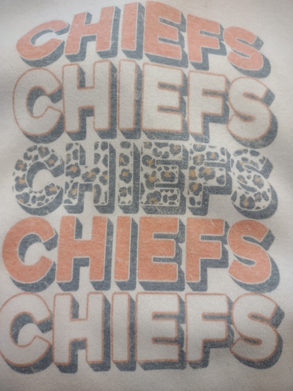 Zenana Outfitters CHIEFS Graphic Tee with Leopard Accent